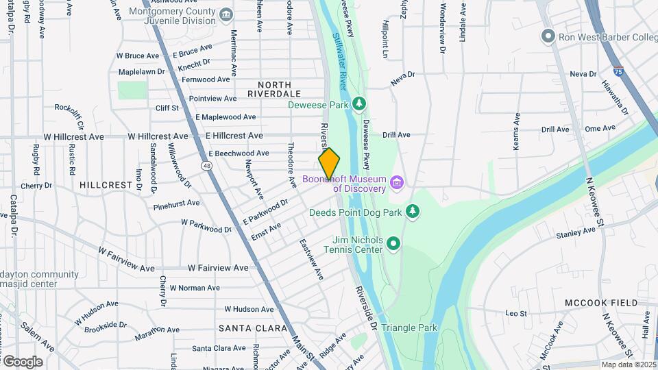 2421 Riverside Dr Map and Location Details