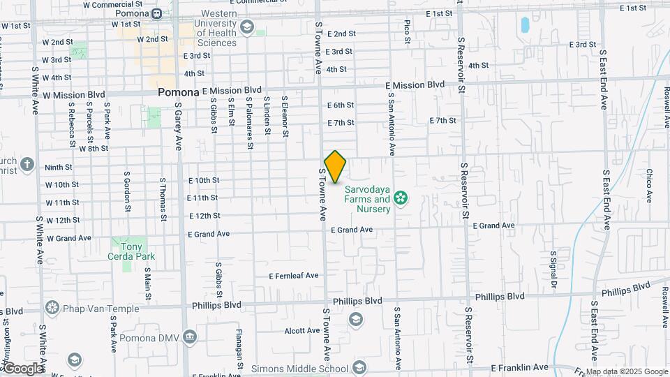 1090 S Towne Ave Map and Location Details