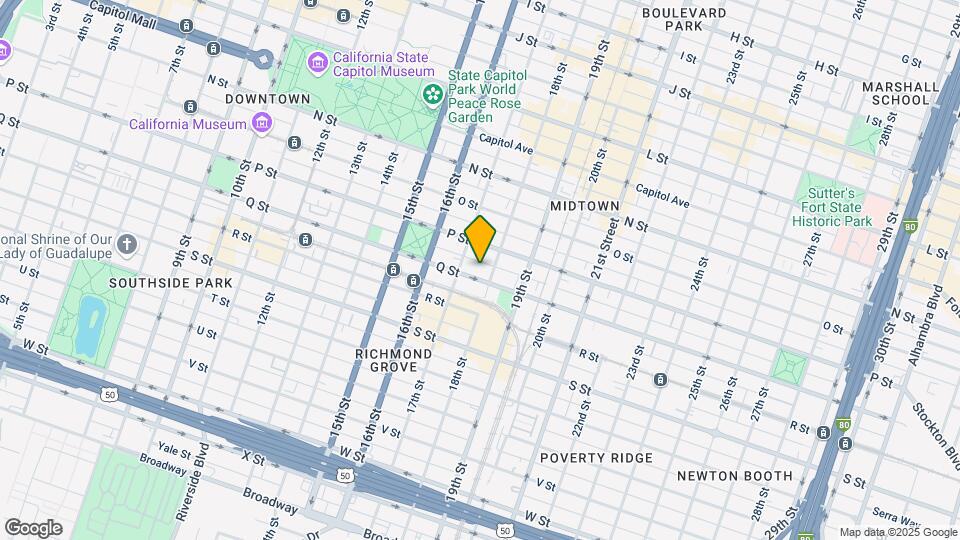 1721 Q St Mapa y Detalles de la Ubicación