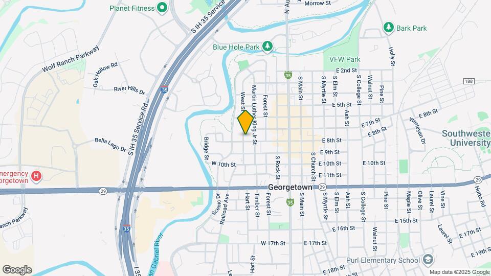 515 W 8th St Map and Location Details