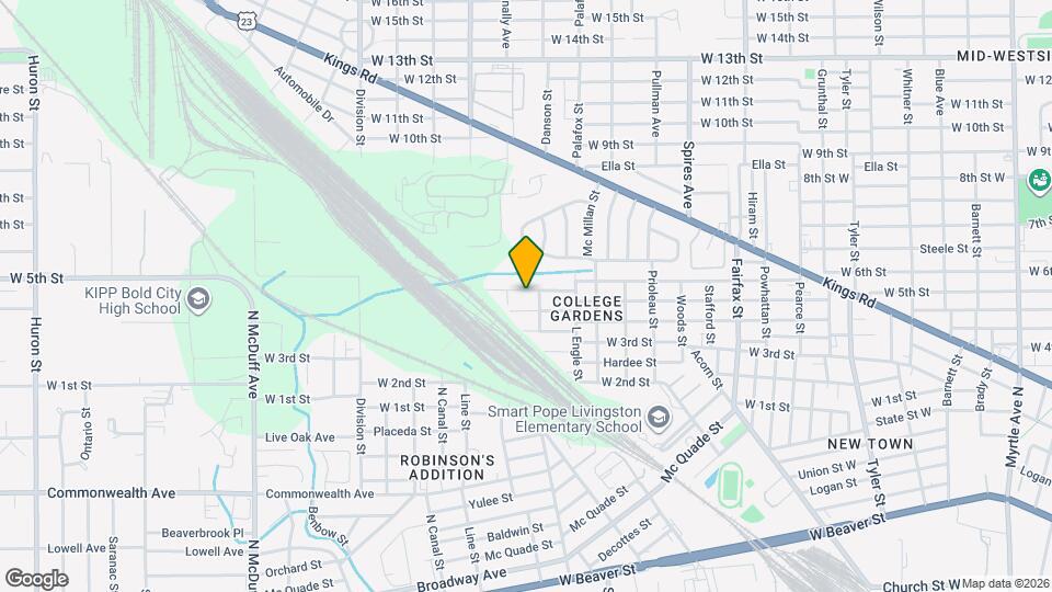 2012 W 6th St Map and Location Details