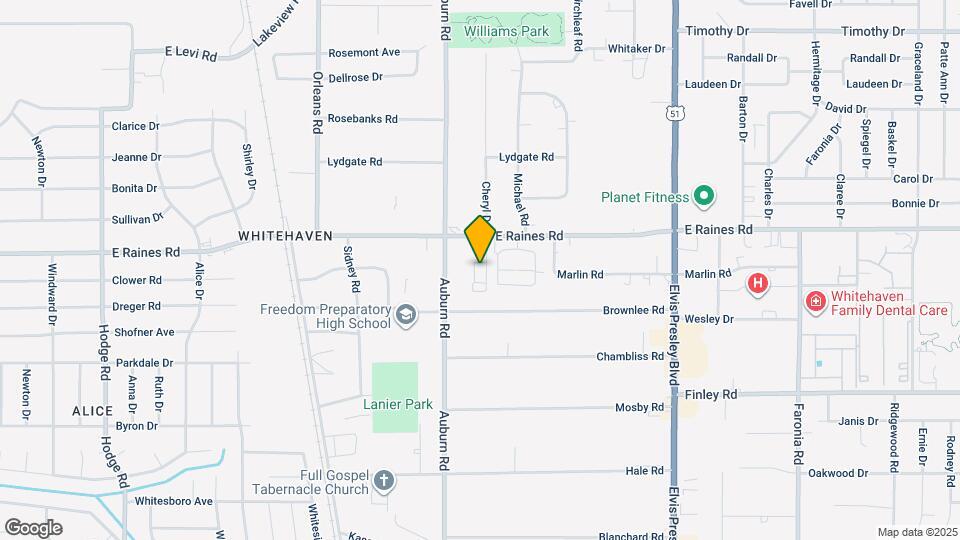 913 E Raines Rd Mapa y Detalles de la Ubicación