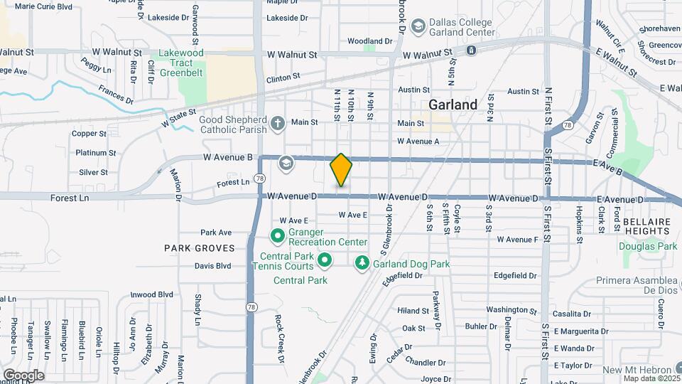 416 S 11th St Map and Location Details