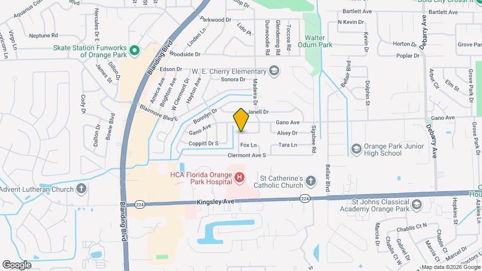 588 Madeira Dr Map and Location Details