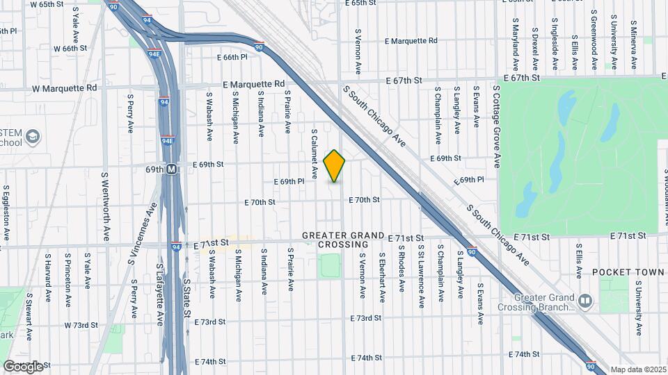 6940 S King Dr, Unit 2S Map and Location Details