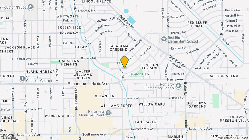 1404 Harrop Ave Map and Location Details