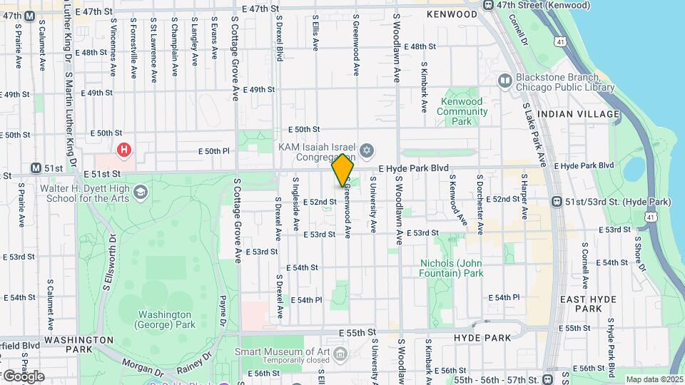 5130-5132 S Greenwood Ave Mapa y Detalles de la Ubicación