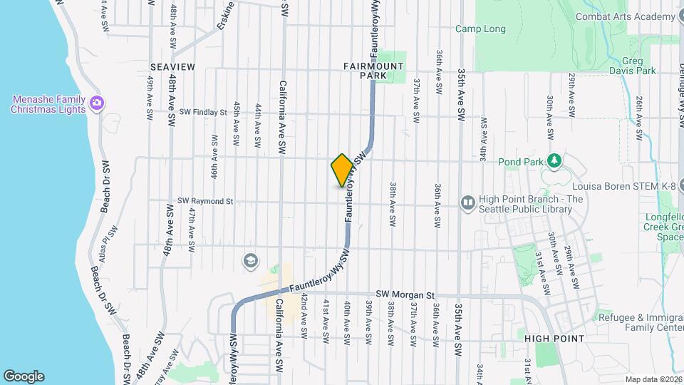 5945 Fauntleroy Way SW, Unit A Map and Location Details