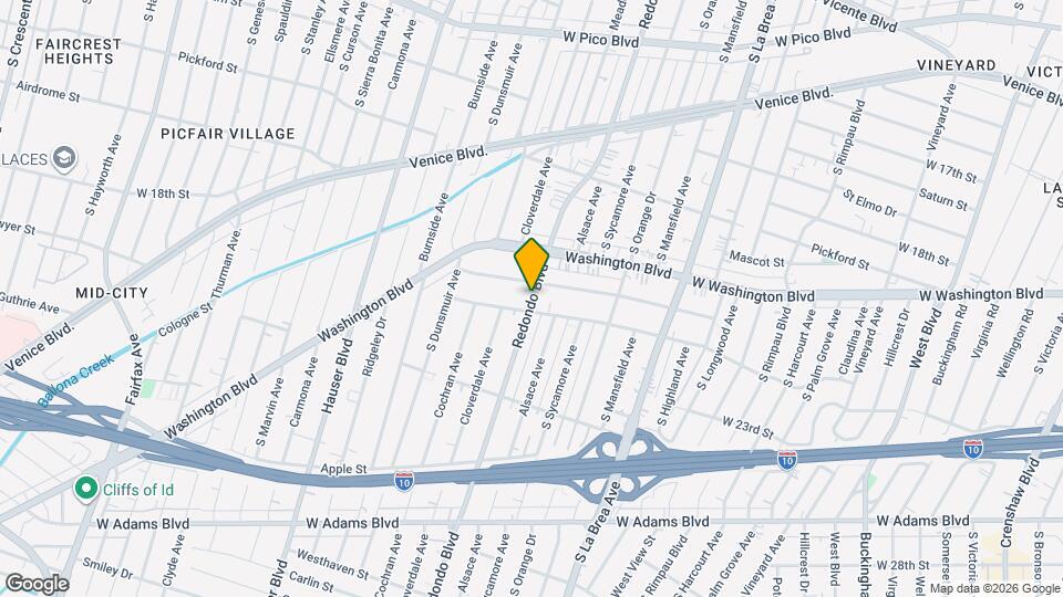 2019 S Redondo Blvd Map and Location Details