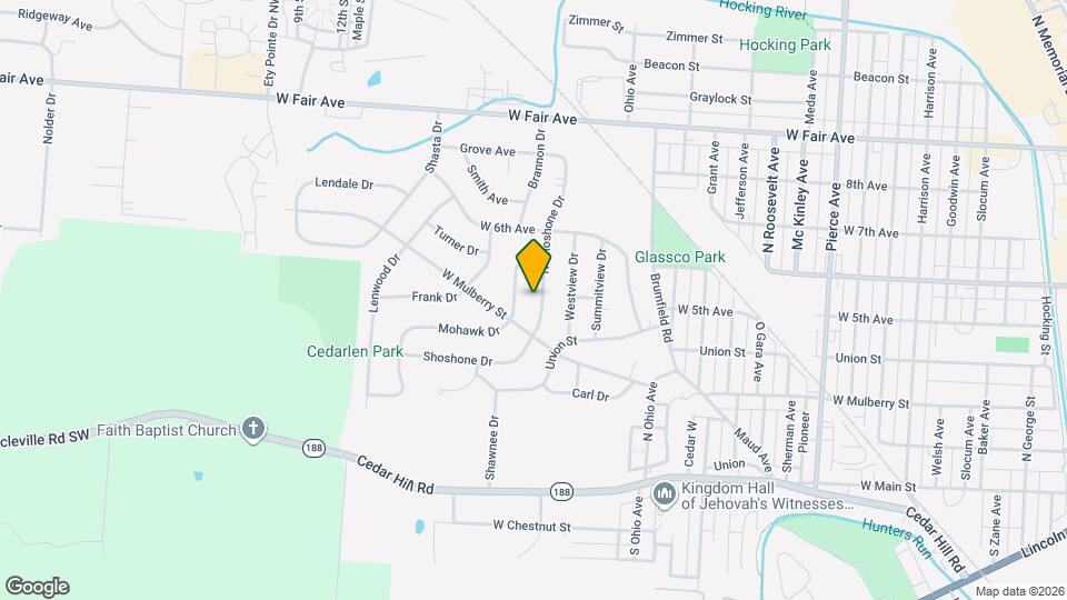 461 N Shoshone Dr Map and Location Details