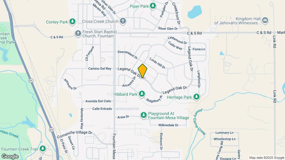 845 Legend Oak Dr Map and Location Details