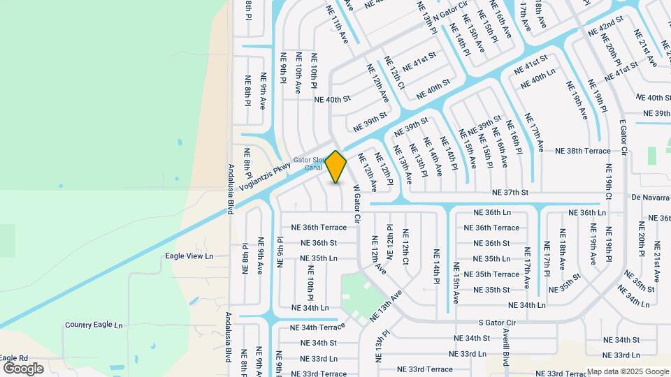 3706 NE 11th Pl Map and Location Details