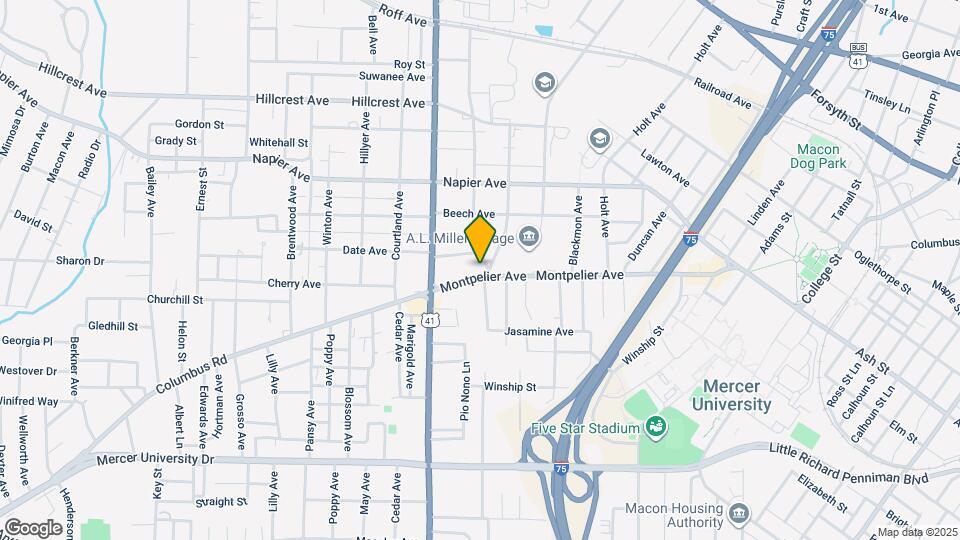 1385 Patterson St Map and Location Details
