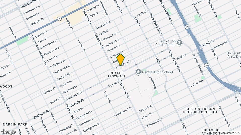 2541 Monterey St Map and Location Details