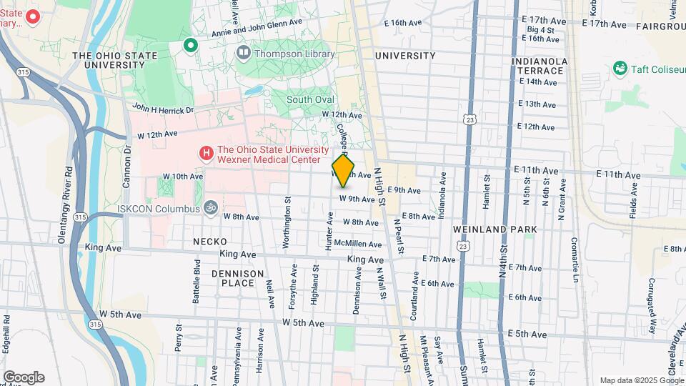 84 W 9th Ave Mapa y Detalles de la Ubicación