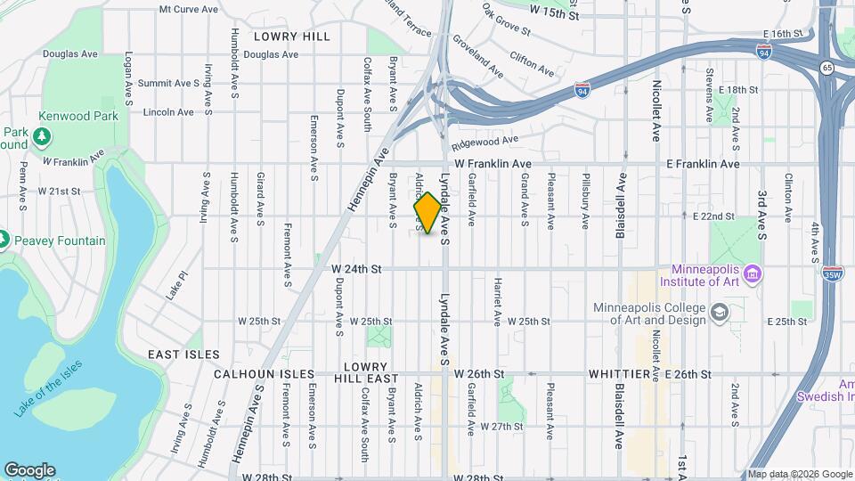 2217 Aldrich Avenue South, Unit Apt 2 Mapa y Detalles de la Ubicación