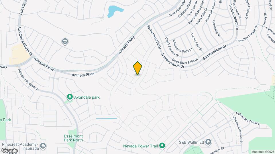 2551 Moonlight Valley Ave Map and Location Details