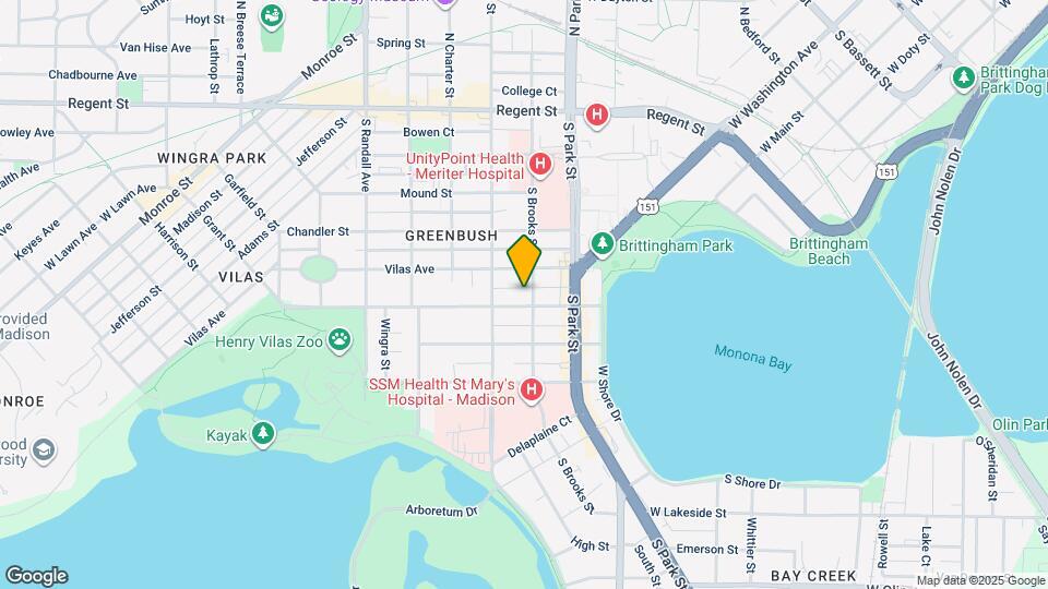 420 S Brooks St Map and Location Details
