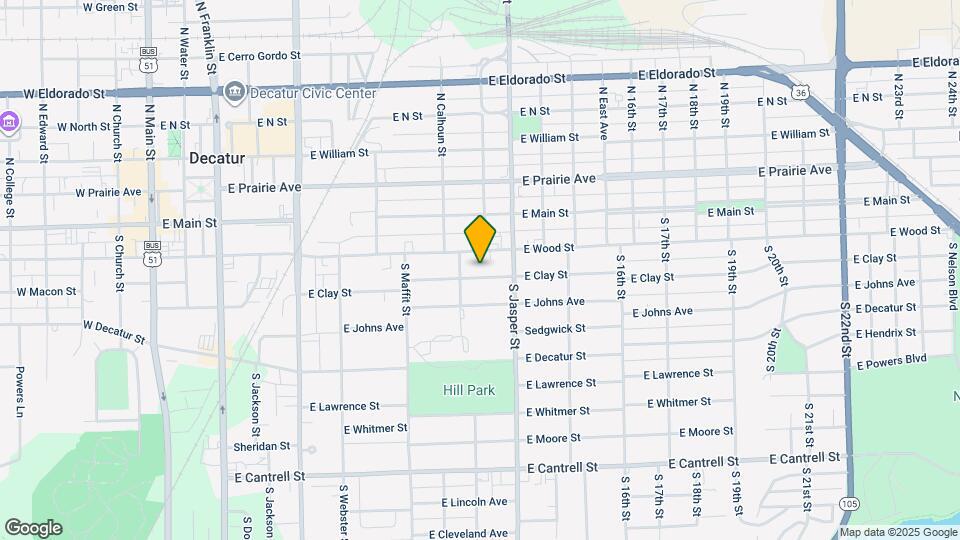 1094 E Clay St Map and Location Details