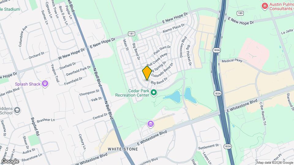 1503 Big Bend Dr Map and Location Details