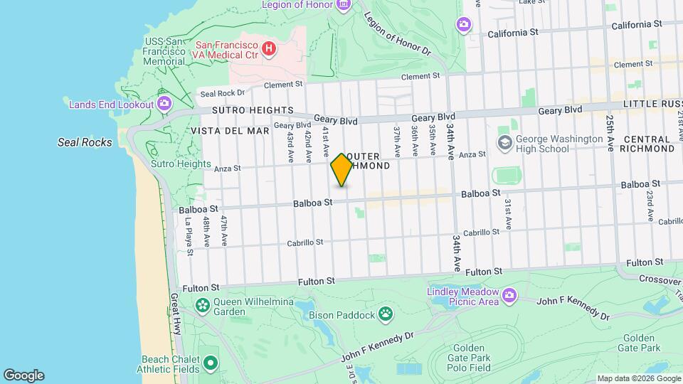 681 40th Ave, Unit Furnished 4 bedrooms 3 baths 2nd Floor flat Map and Location Details