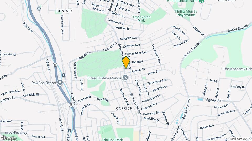 1525-1527 Brownsville Rd Mapa y Detalles de la Ubicación