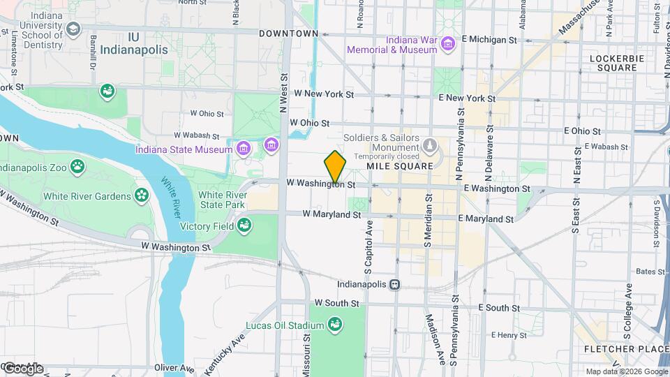 305 W Washington St Map and Location Details