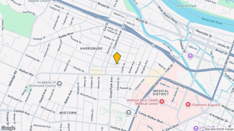 1717 Starnes St Map and Location Details