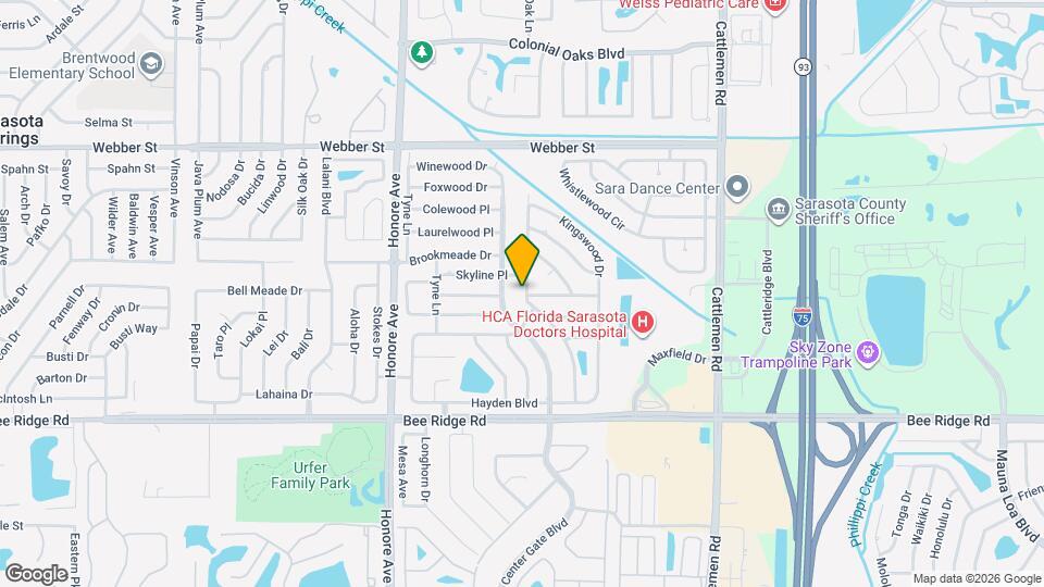 3412 Spainwood Dr Map and Location Details