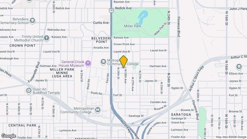 5616 N 28th Ave Map and Location Details
