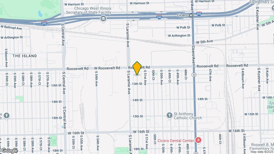 1248 S 51st Ct Map and Location Details