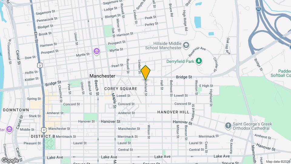 92 Ashland St Map and Location Details