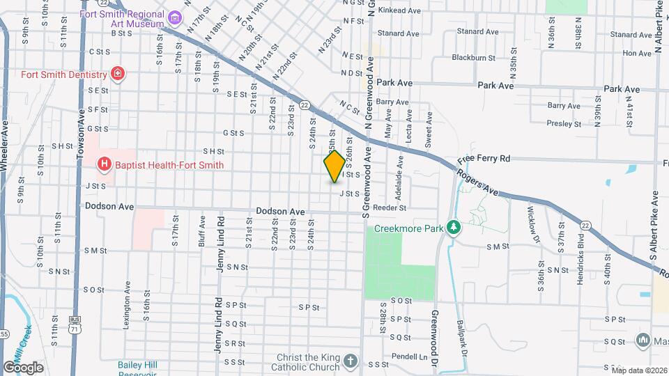 1021 S 25th St Map and Location Details