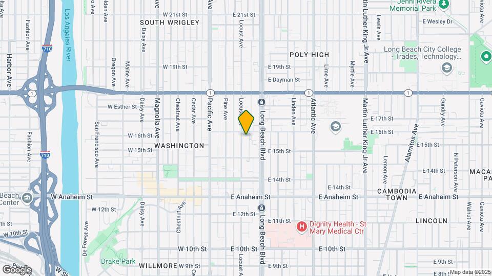 1576 Locust Ave Mapa y Detalles de la Ubicación
