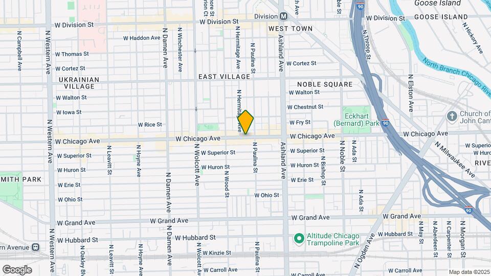 1719 W Chicago Ave Map and Location Details