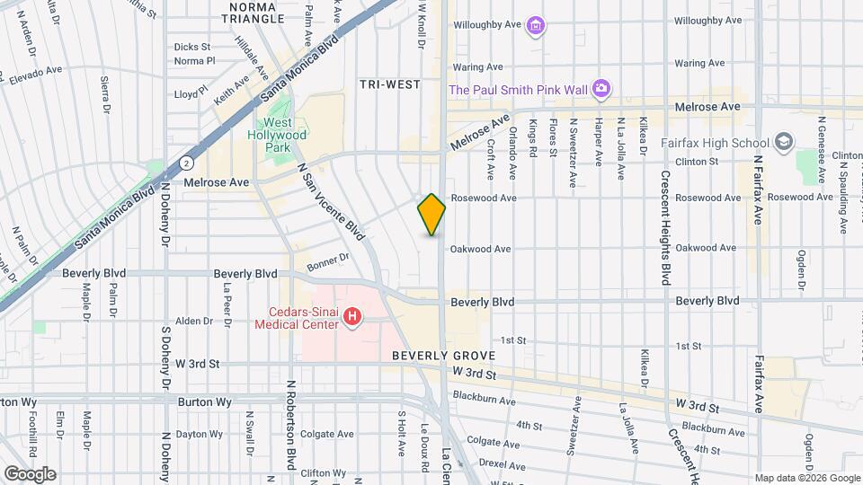 375 N La Cienega Blvd, Unit GO FL2-ID223 Mapa y Detalles de la Ubicación