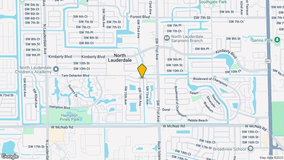 1101 SW 74th Ave Map and Location Details