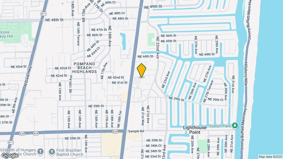 4123 NE 21st Terrace Map and Location Details