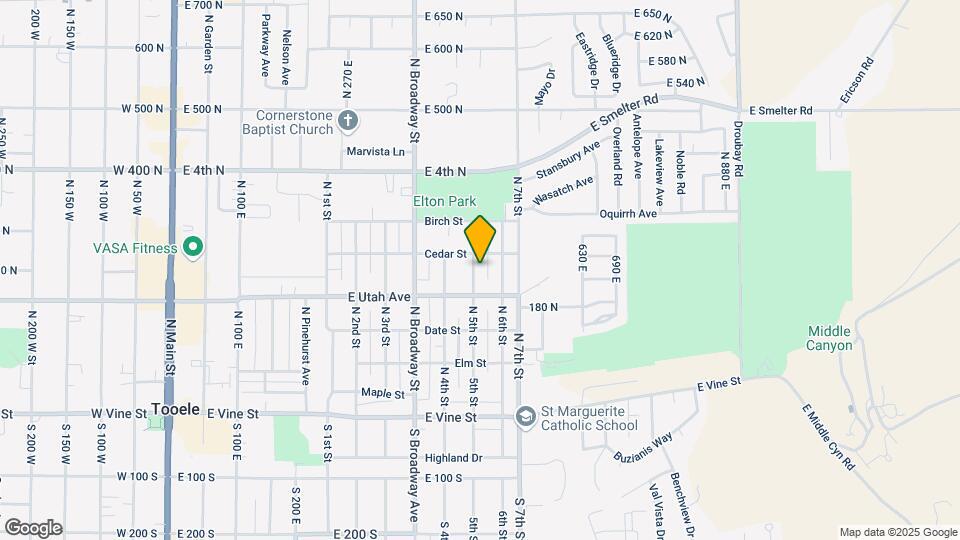 222 N 5th St, Unit Duplex Map and Location Details