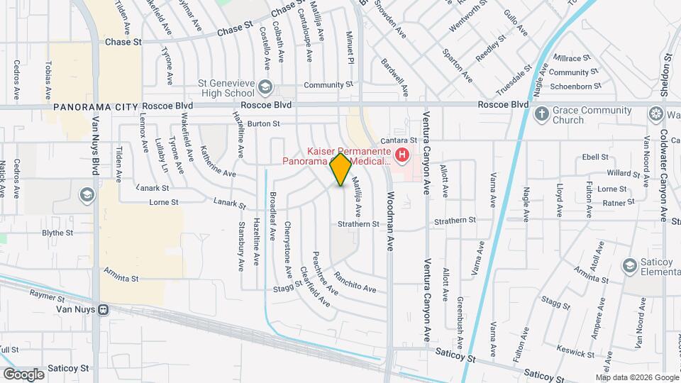 8039 Cantaloupe Ave Map and Location Details