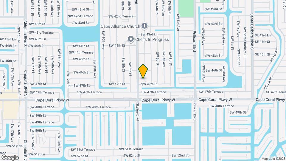 4624 SW 7th Pl Map and Location Details