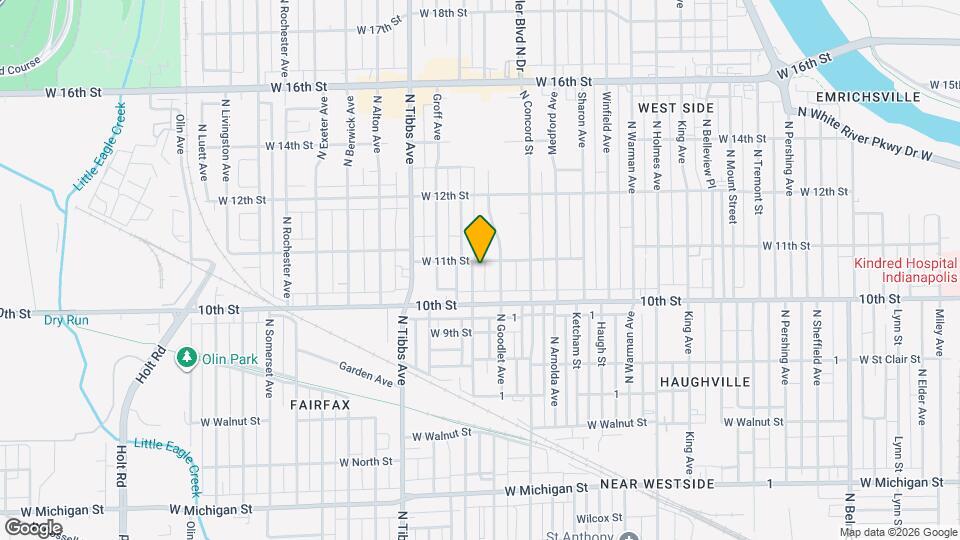 1035 N Centennial St Map and Location Details