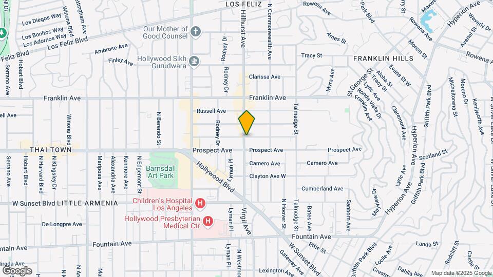 1730 Hillhurst Ave Map and Location Details