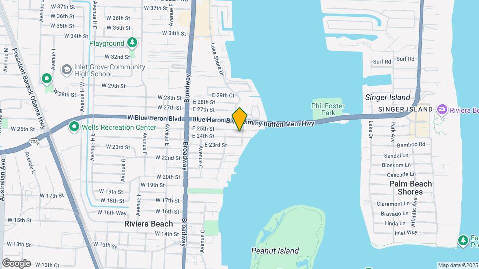 256 E 24th St Map and Location Details