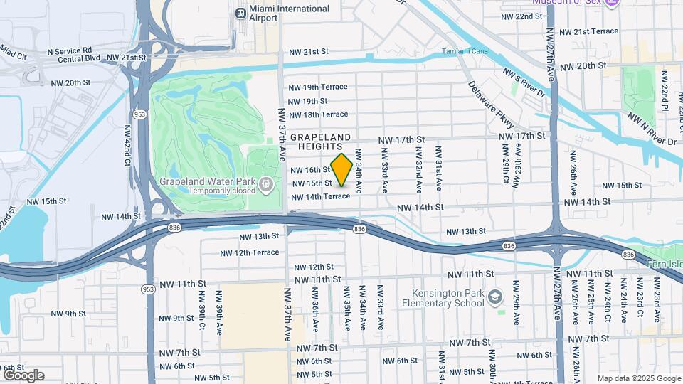 3501 NW 14th Terrace Map and Location Details