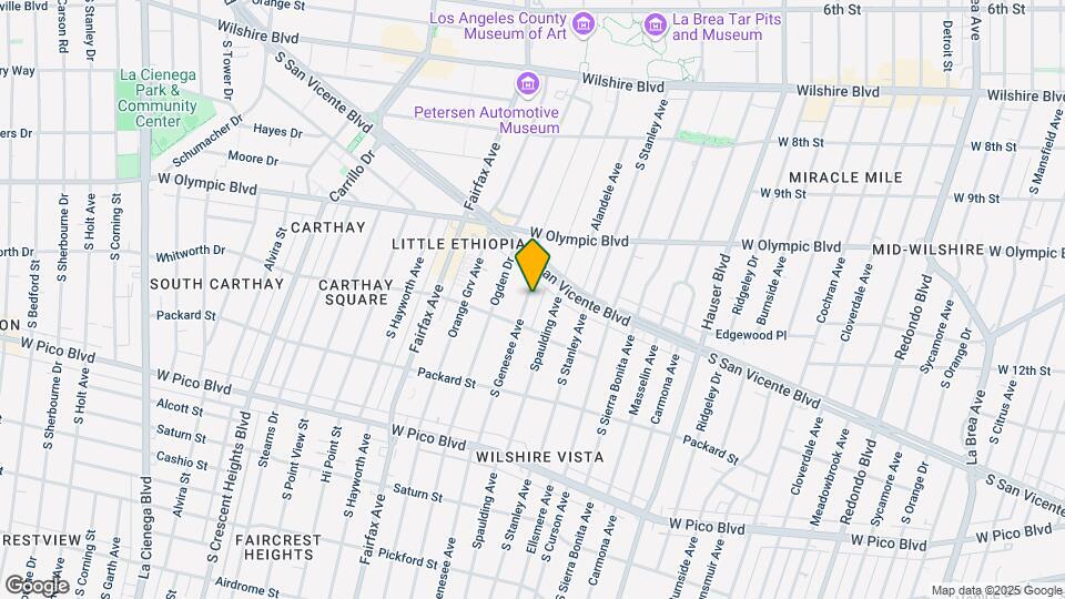 1064 S Genesee Ave Map and Location Details