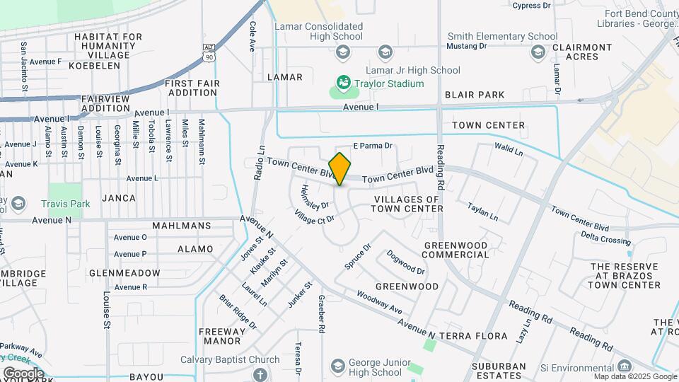 1405 Manor Dr Map and Location Details