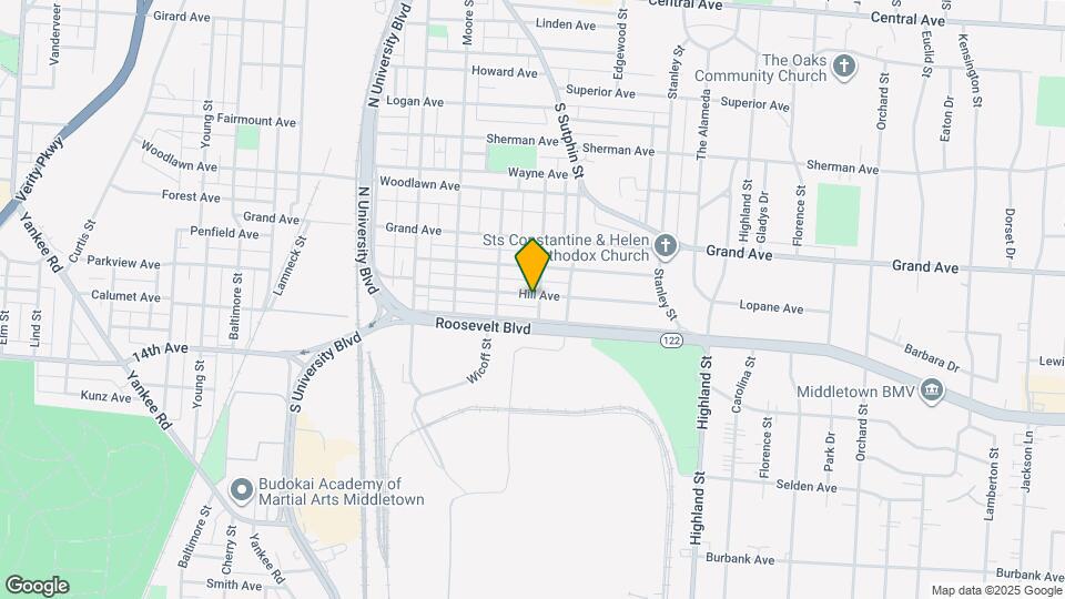 2116 Hill Ave Map and Location Details