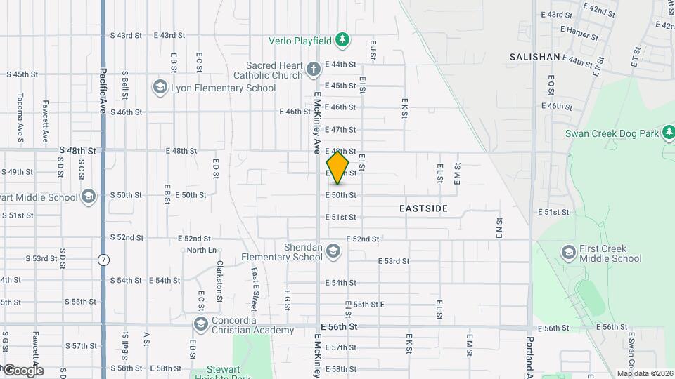 821 E 50th St Map and Location Details