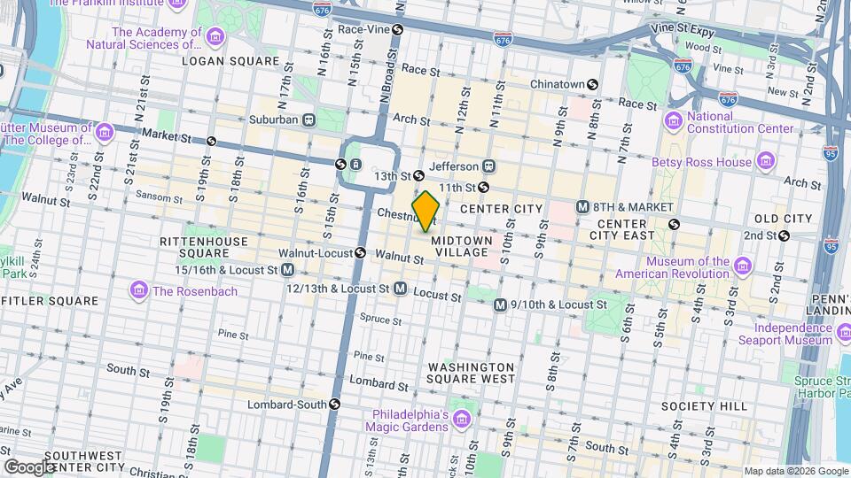 1211 Sansom St Mapa y Detalles de la Ubicación
